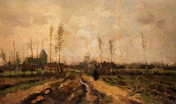 Vincent Van Gogh : Landscape with Church and Farms